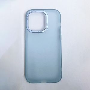 Creative Matte Transparent Case with Metal Lens Protection for iPhone